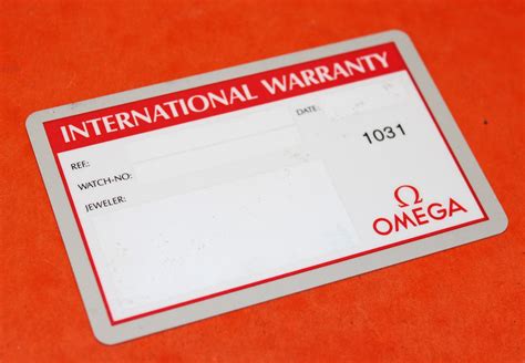 omega international warranty